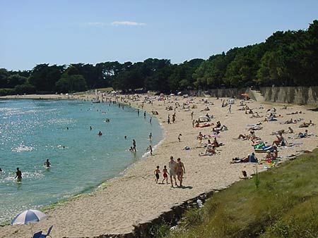 La plage de Men er Beleg à Saint Philibert - morbihan - bretagne