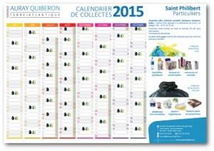 2015 Calendrier  déchets