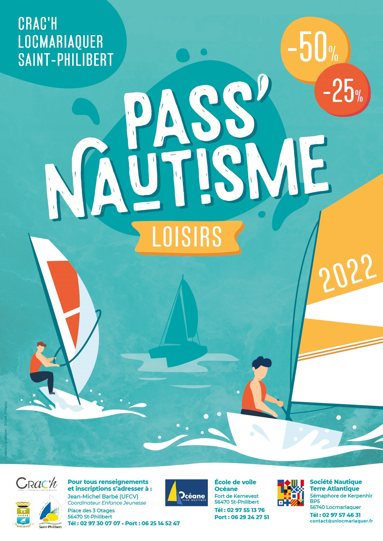 Mairie de Saint PhilibertLe Pass'Nautisme pour une pratique de la voile aux enfants de 5 à 17